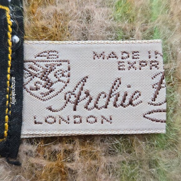 Vintage PERFECT Mohair Wool Scarf Retro London Bermuda - Picture 5 of 10